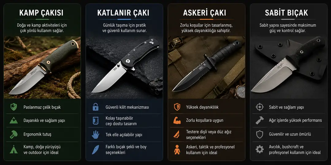 Çakı Ve Bıçak Çeşitleri 2026