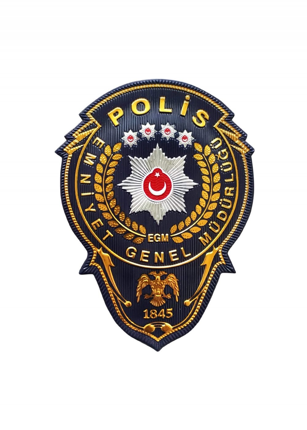 Polis Egm Müdür 3 Boyutlu Arması Pvc Plastik