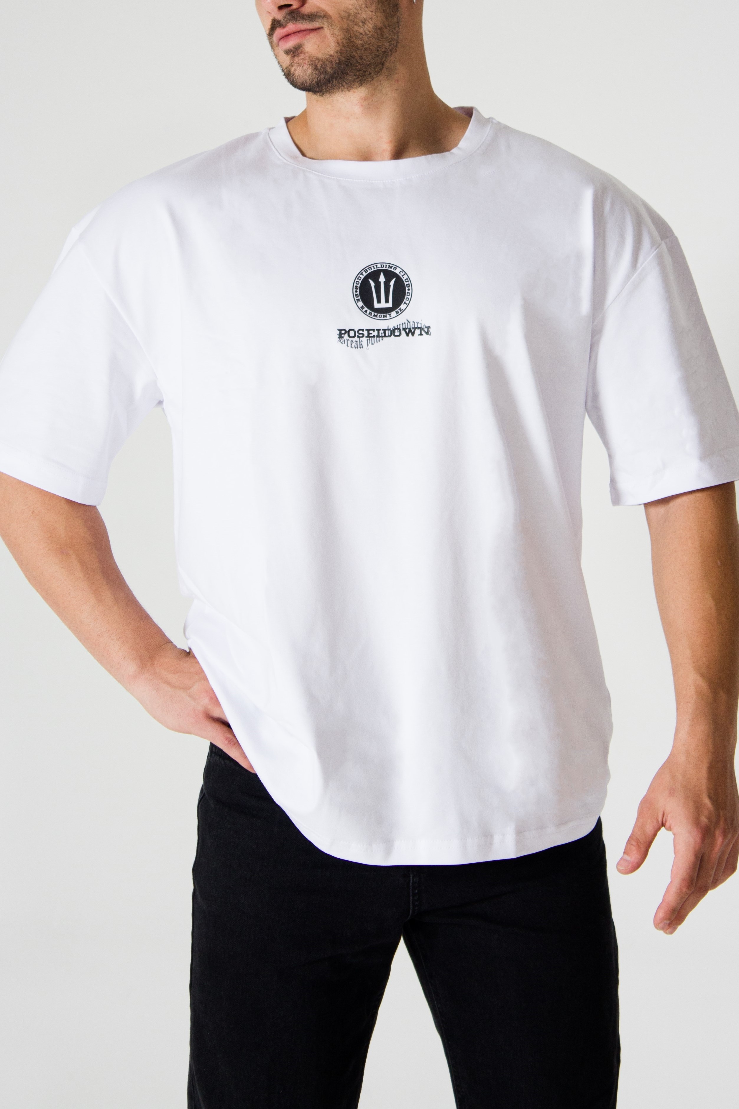 Bodybuilding Club Oversize T-shirt - WHITE