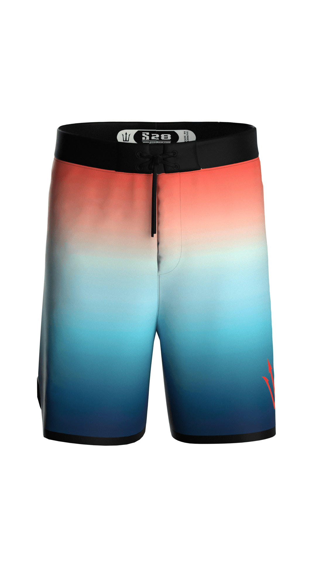 Aurora Red Boardshort