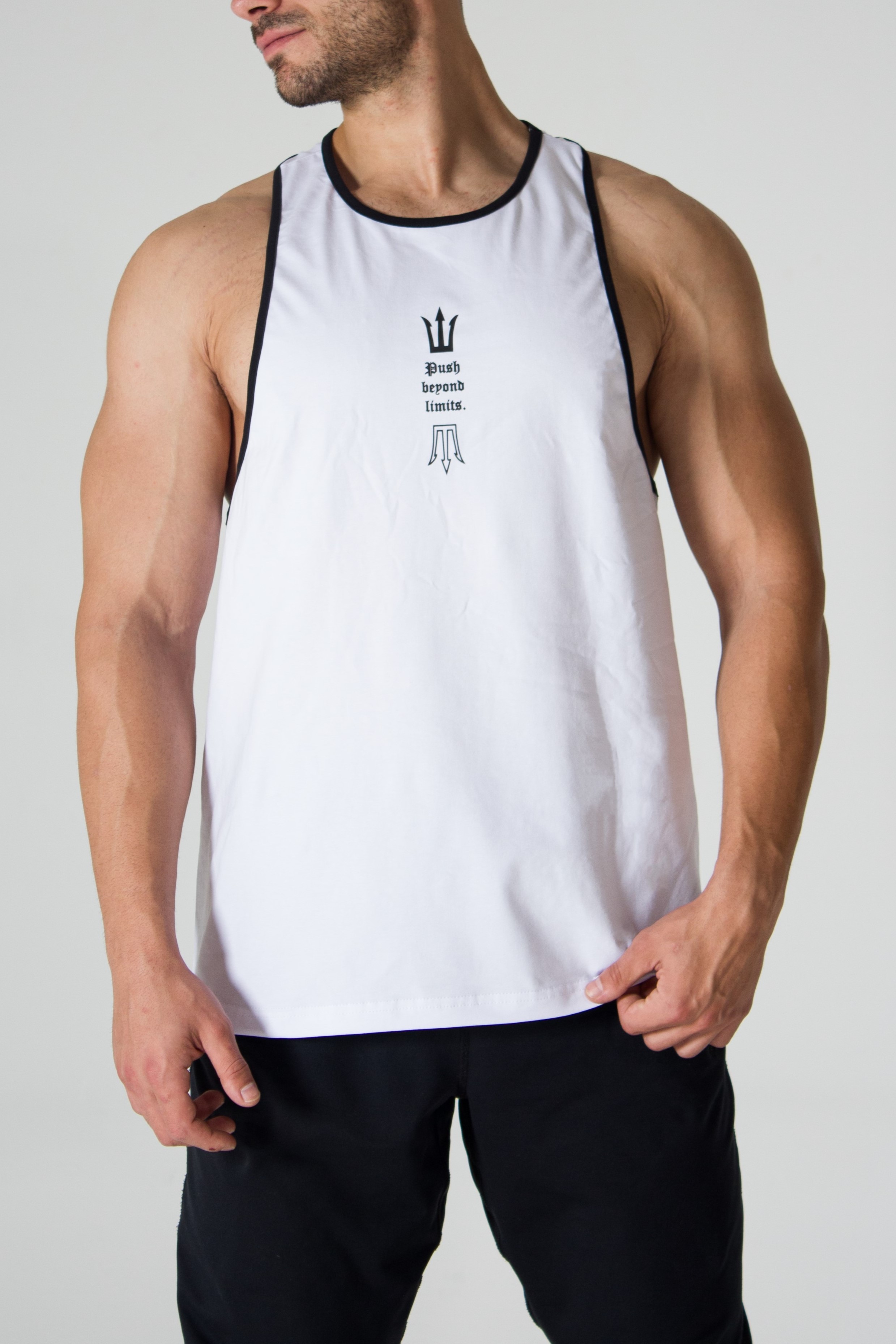 Push Beyond Limit Oversize Tank - WHITE