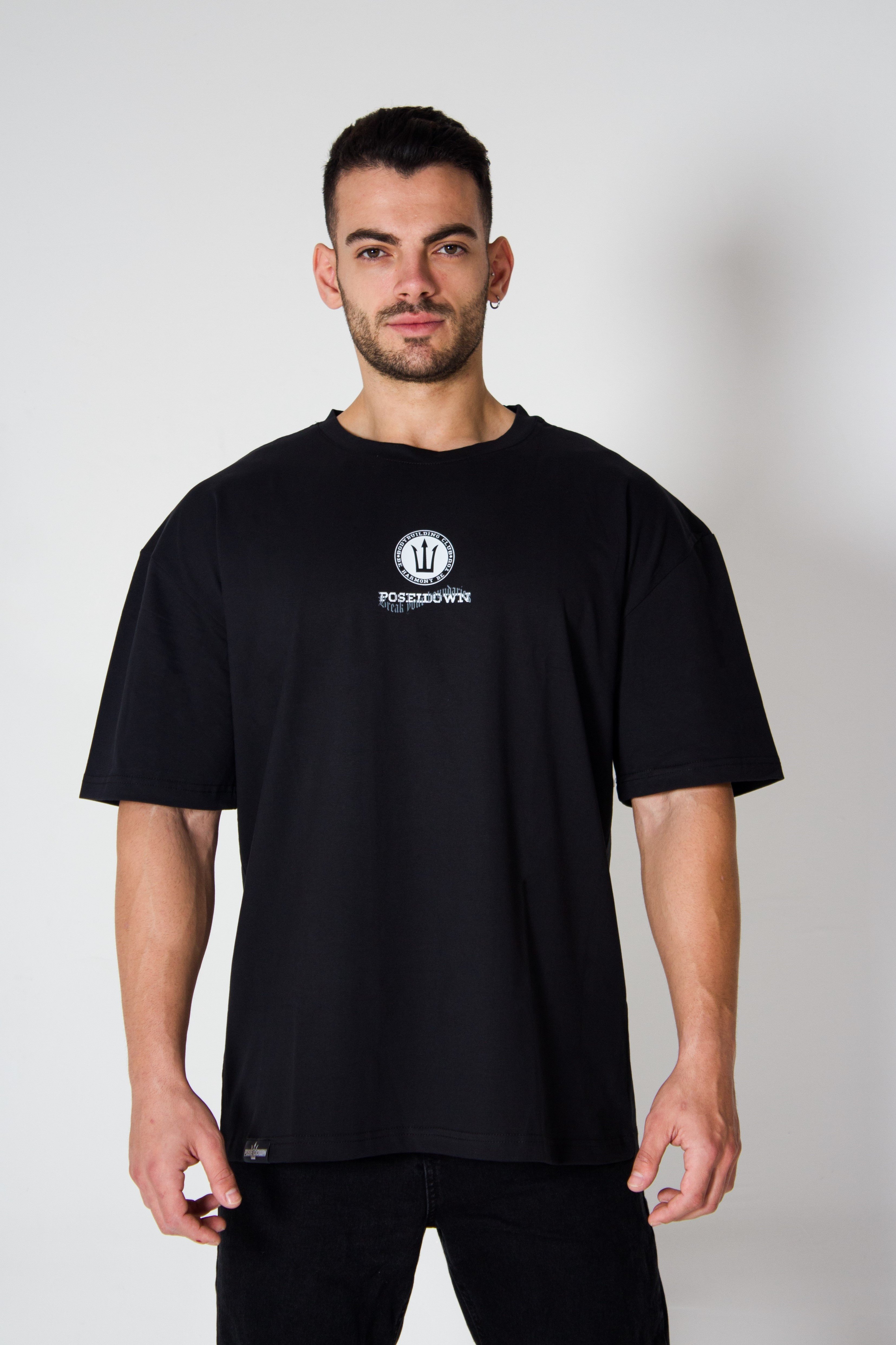 Bodybuilding Club Oversize T-shirt - BLACK