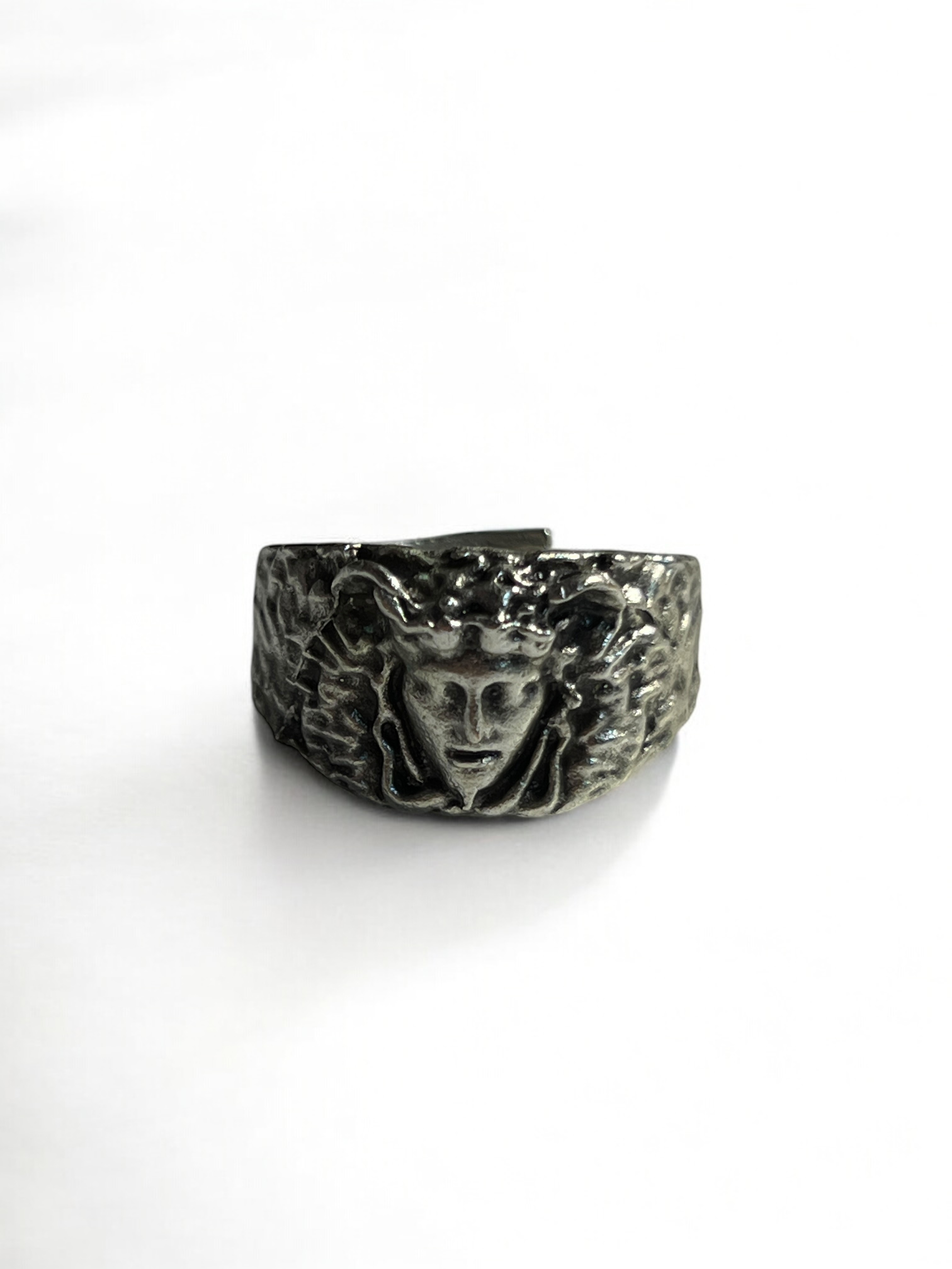 Medusa Sembollü Paslanmaz Çelik Yüzük | Mitolojik & Unisex Tasarım