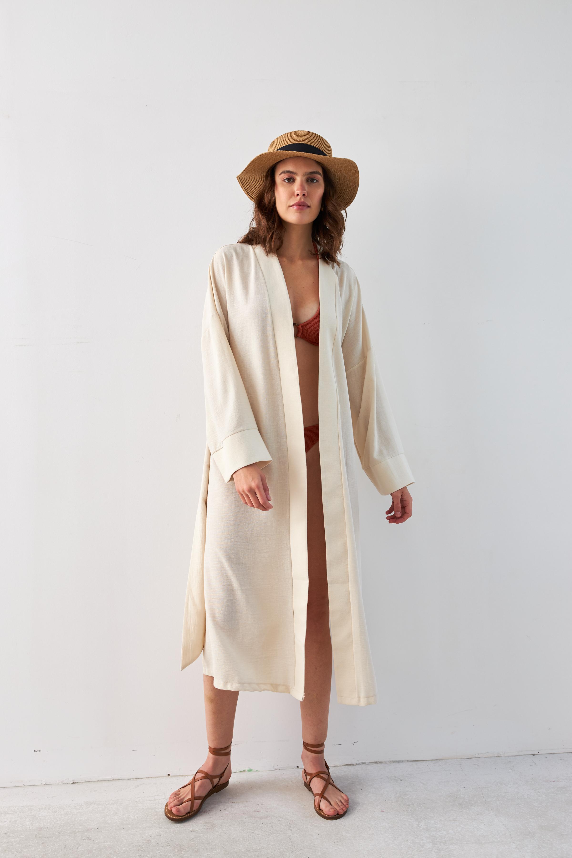 Stone Keten Kimono