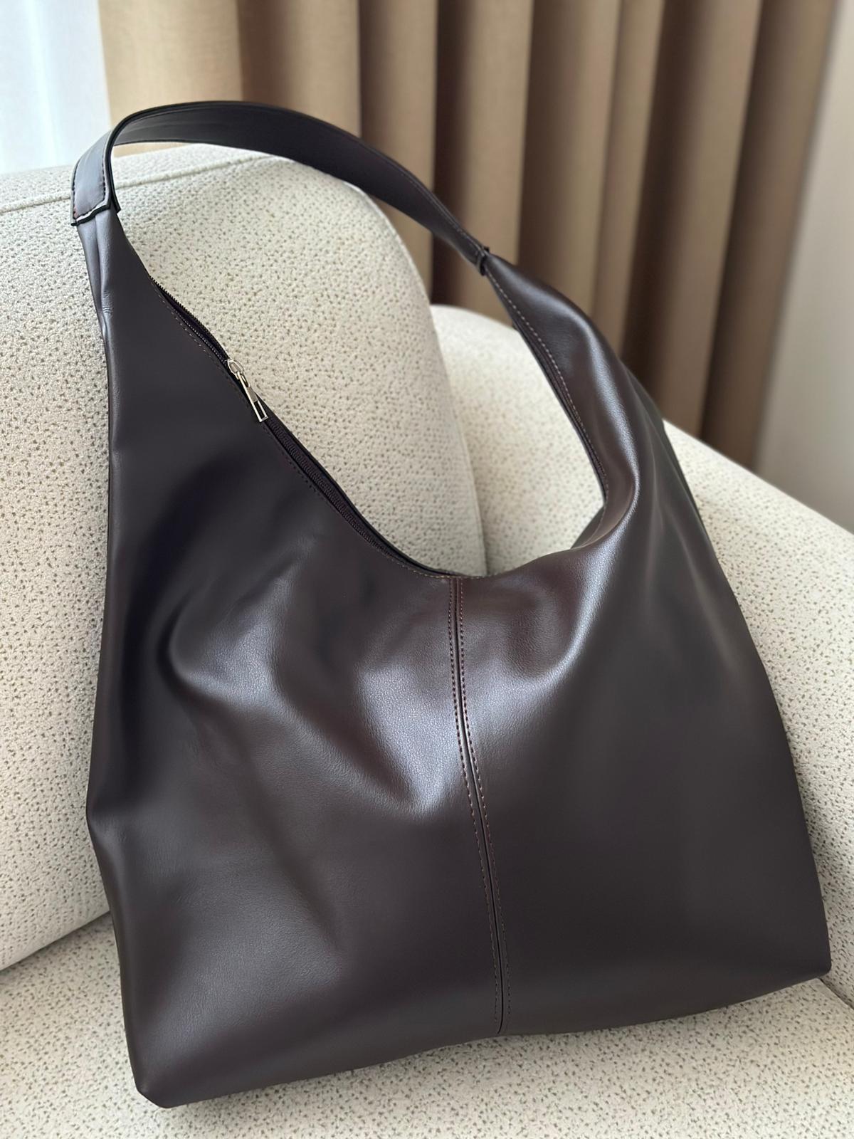 Salaş Deri Kol Çantası - Acı Kahve