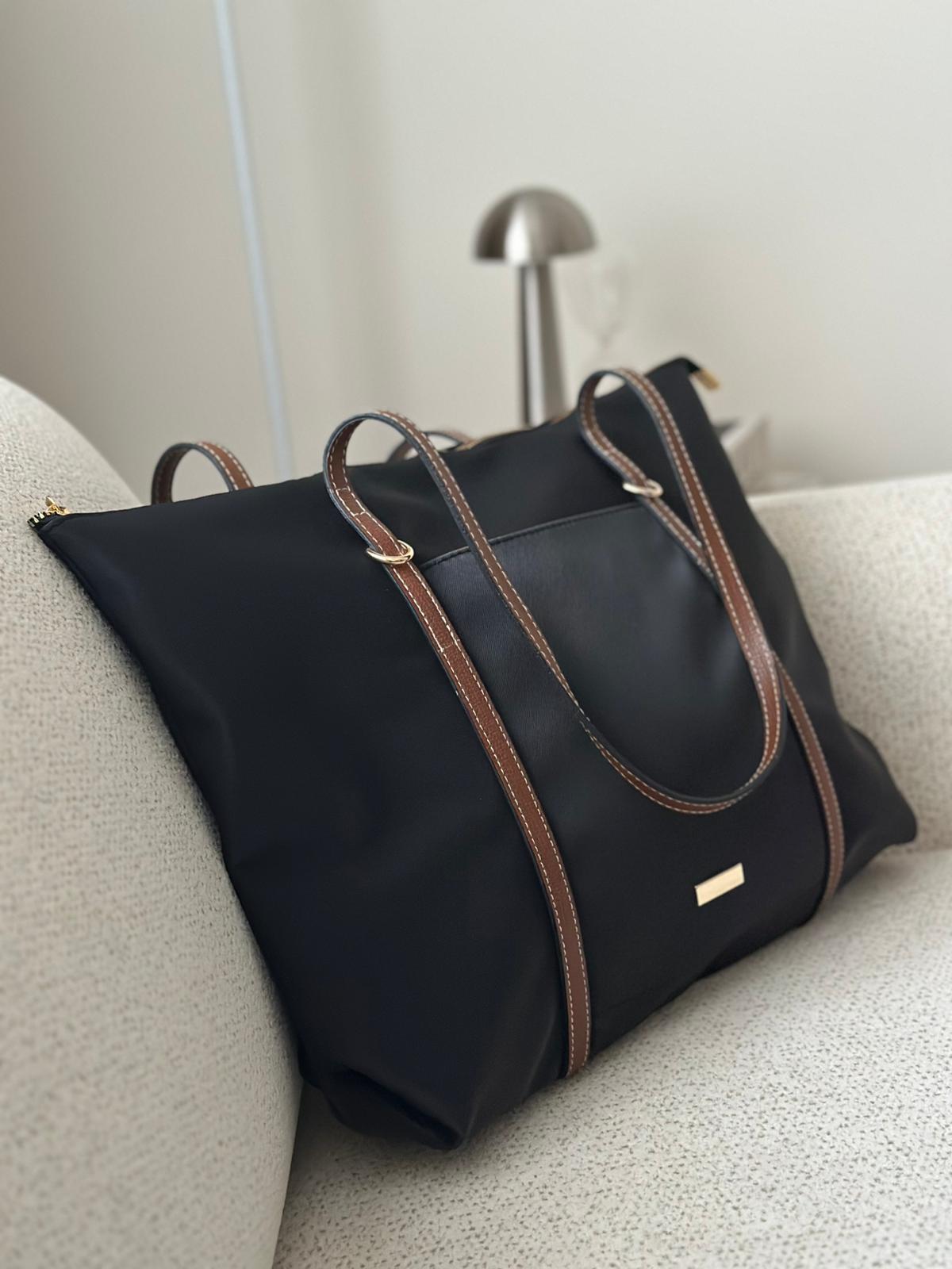 Naylon Shopper Çanta  - Siyah