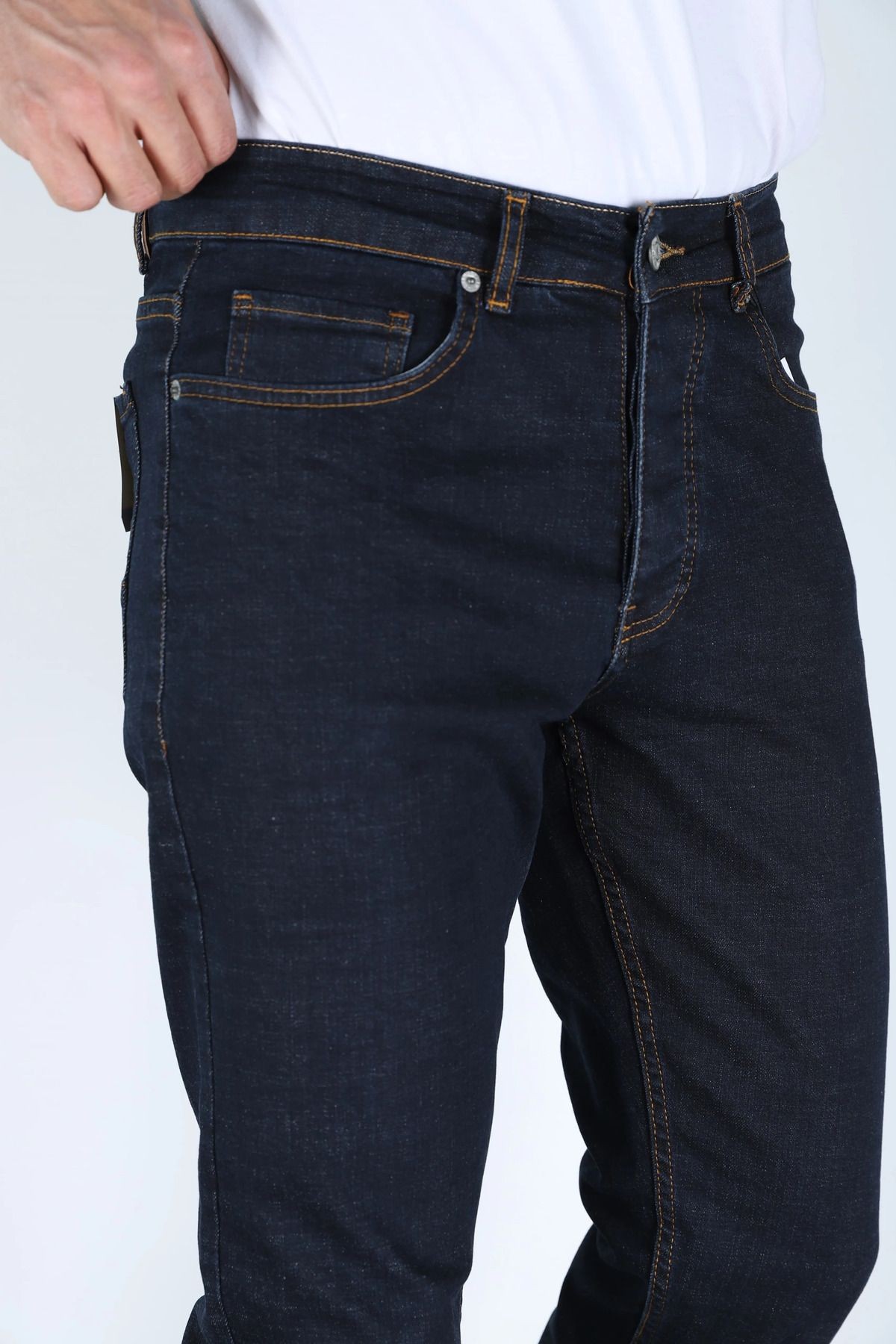 Kobalt Lacivert Regular Fit Erkek Kot Pantolon