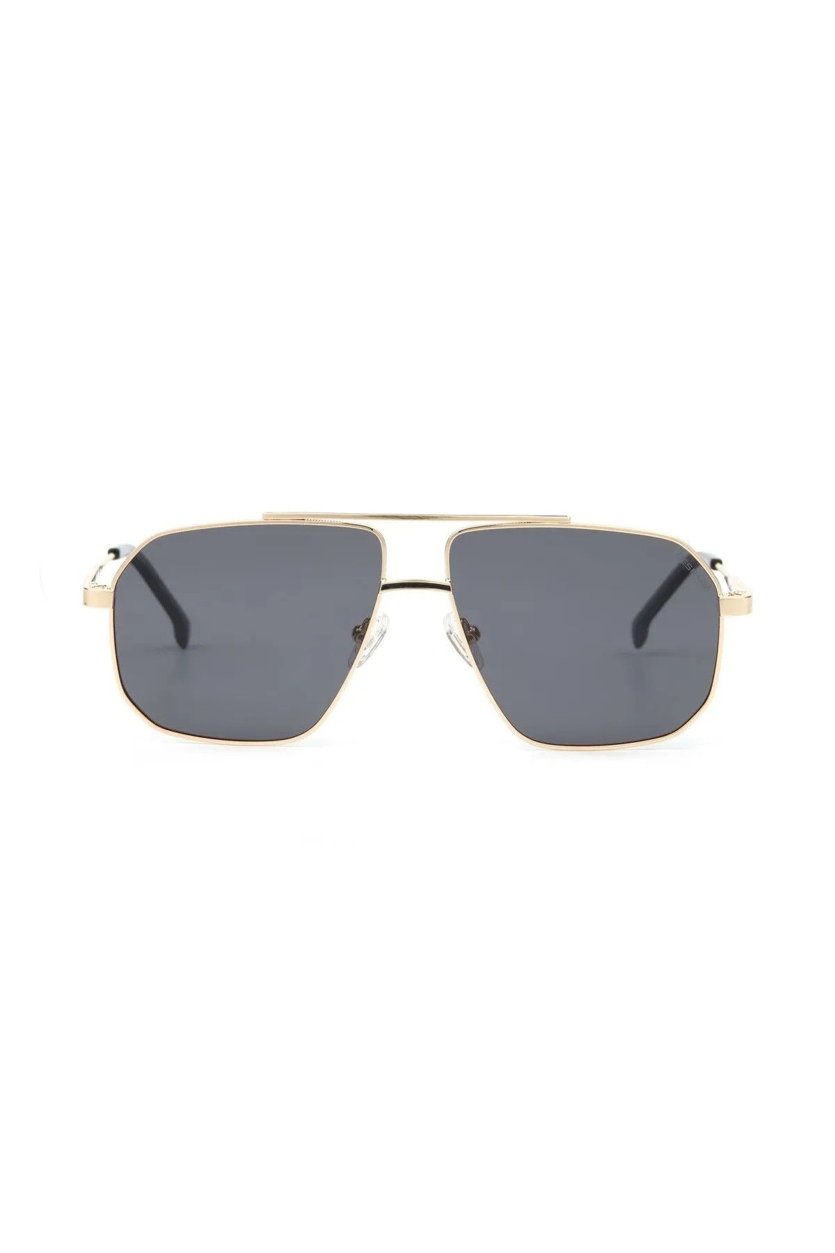 Ds 2263 C1 58 Polarize Unisex Geometrik Gold Metal Güneş Gözlüğü