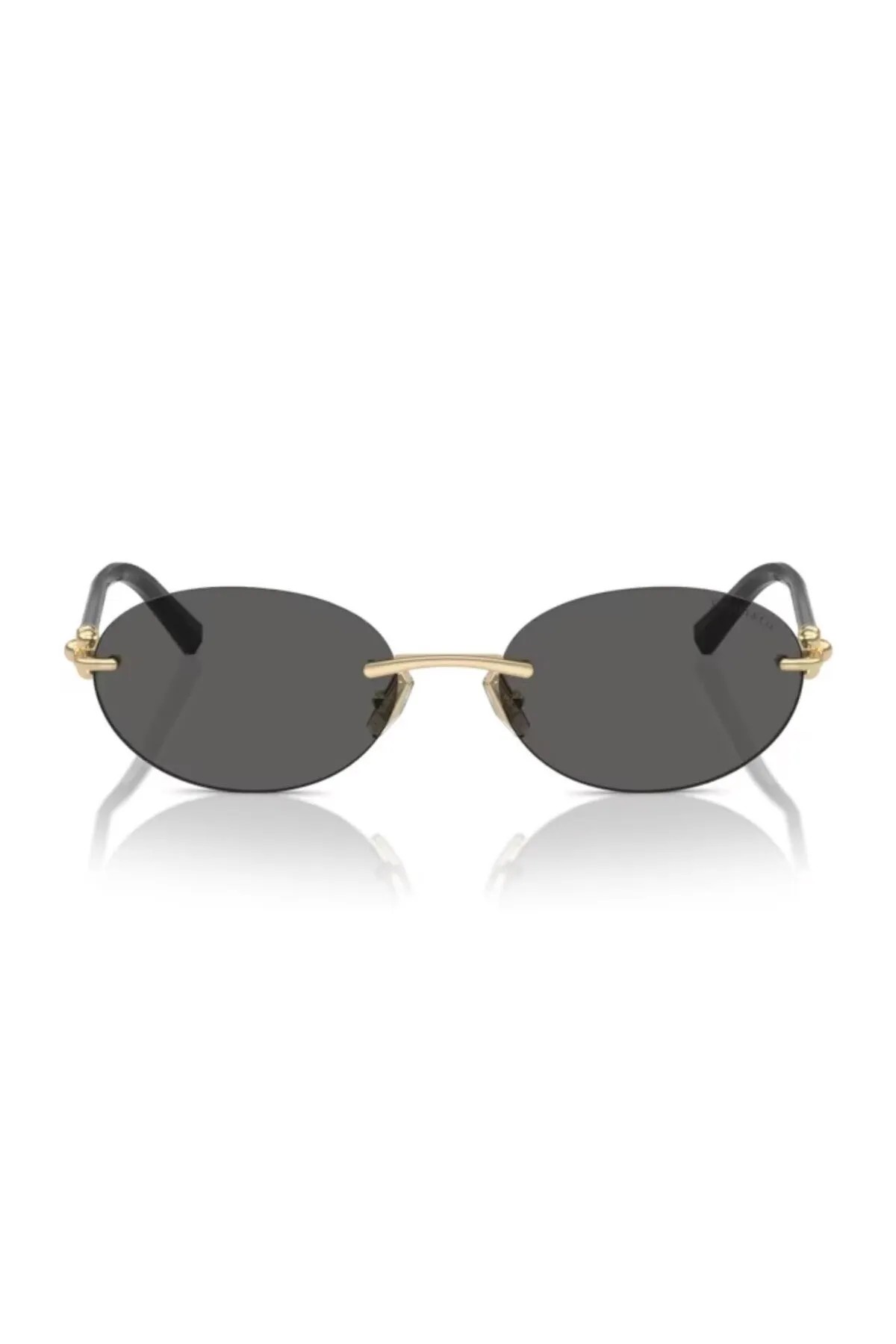 3104D Kadın Oval Gold Metal Güneş Gözlüğü