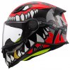 LS2 KID PUNK GRİ-KIRMIZI ÇOCUK KASK NEON 