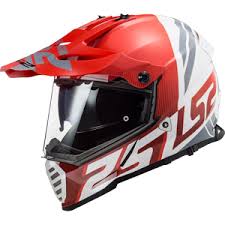 LS2 PIONEER EVO KIRMIZI BEYAZ CROSS KASK