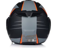 LS2 ADVANT CODEX MAT SİYAH TİTANYUM TURUNCU KASK