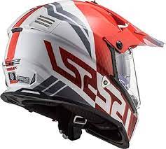 LS2 PIONEER EVO KIRMIZI BEYAZ CROSS KASK