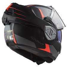 LS2 ADVANT CODEX MAT SİYAH TİTANYUM TURUNCU KASK