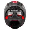 LS2 DRAGON KARBON TRAX KIRMIZI KASK