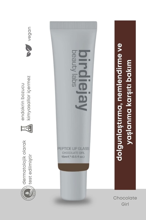 Birdiejay Beauty Labs Peptide Lip Glass - Chocolate Girl
