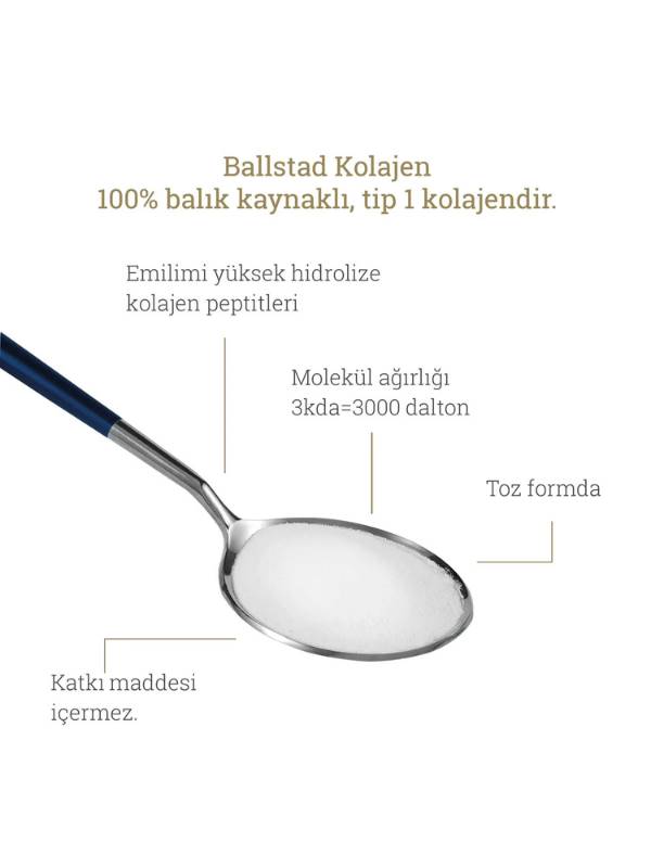 Ballstad Balık Kolajen ve Ölçü Kaşığı