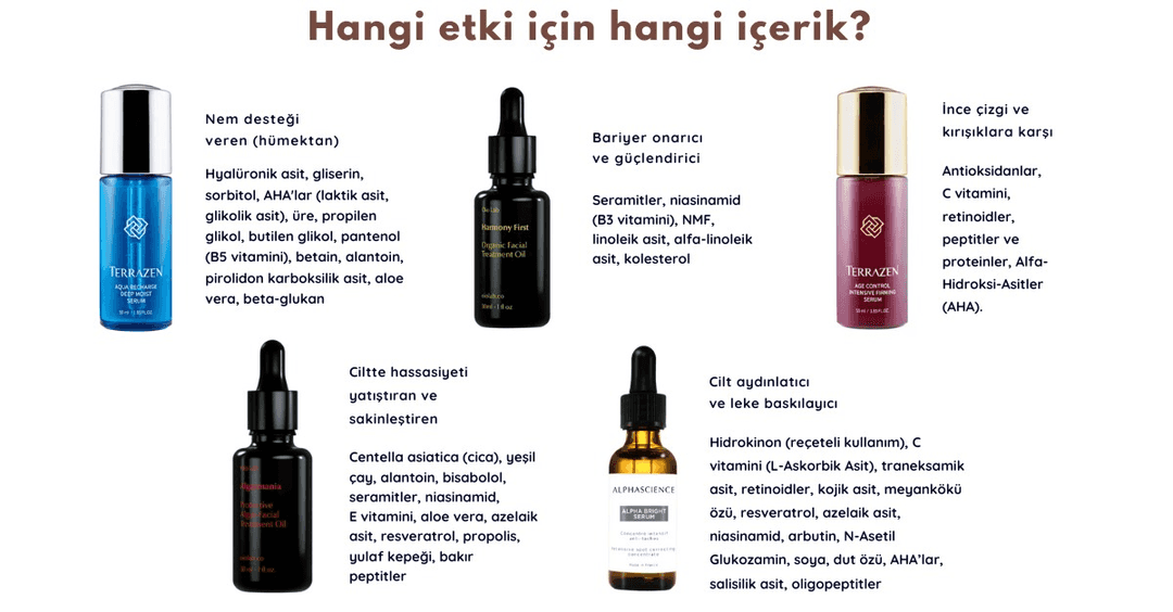 Hangi etki hangi içerik?