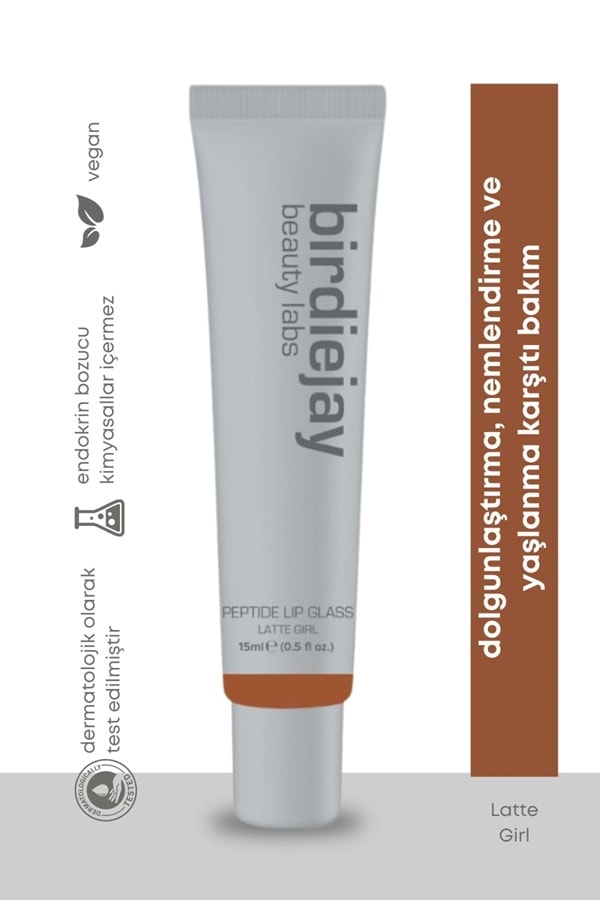 Birdiejay Beauty Labs Peptide Lip Glass - Latte Girl