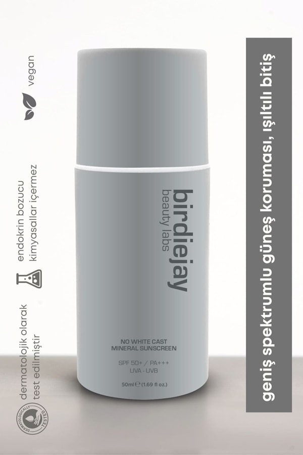 Birdiejay Beauty Labs No White Cast Mineral Sunscreen - Mineral Güneş Kremi