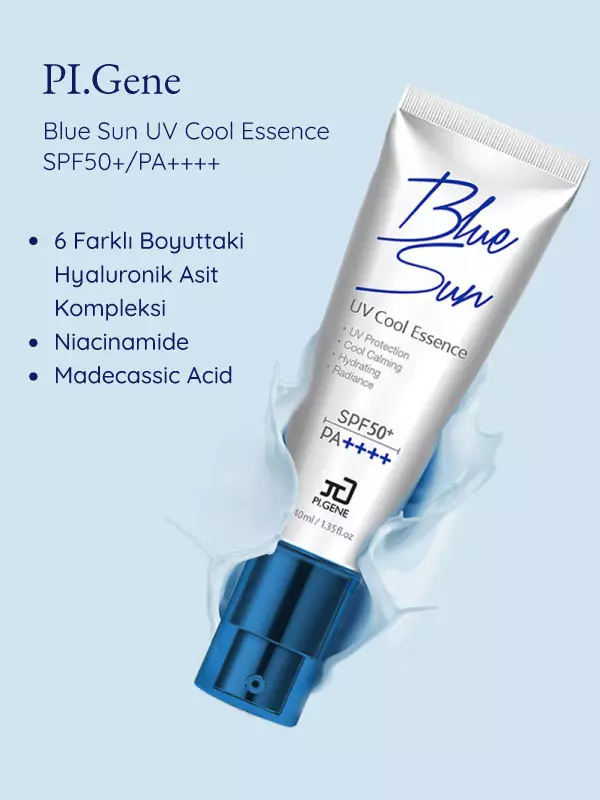 PI.Gene Blue Sun UV Cool Essence SPF50+/PA++++