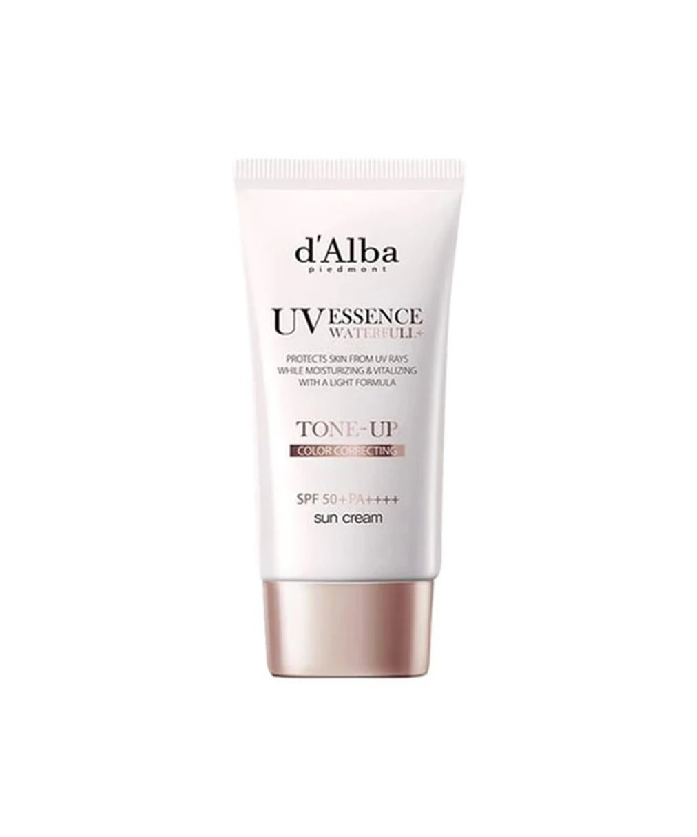 d'Alba Waterfull Essence Tone Up Sun Cream - SPF50+ PA++++ Aydınlatıcı ve Ton Eşitleyici Güneş Kremi 50ml
