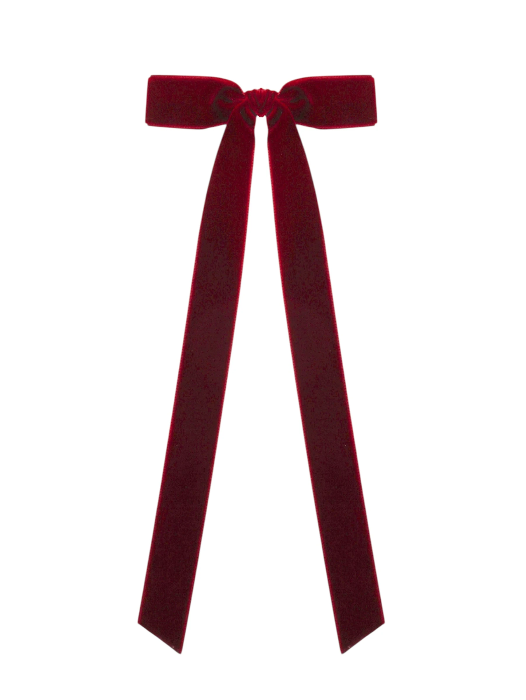 VELVET BOW BURGUNDY 