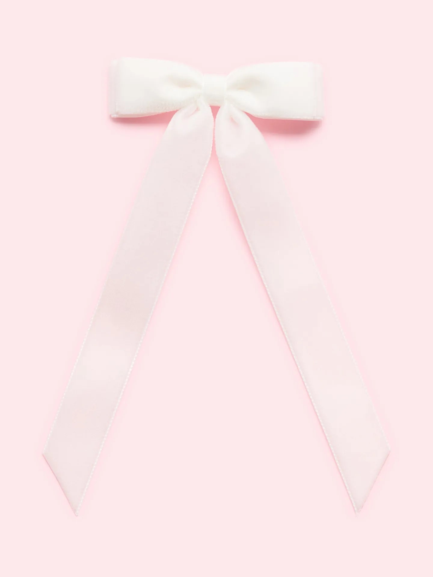 VELVET BOW CLIP
