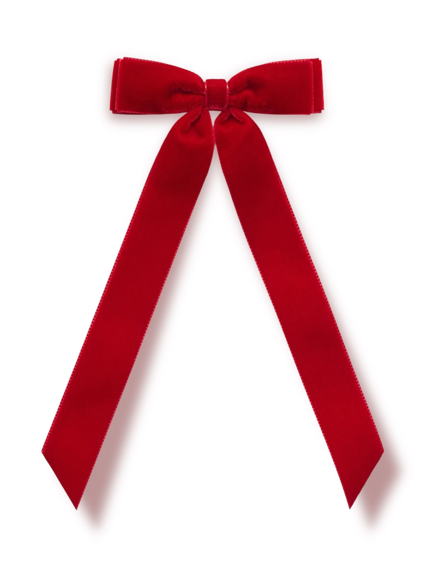 VELVET BOW CLIP