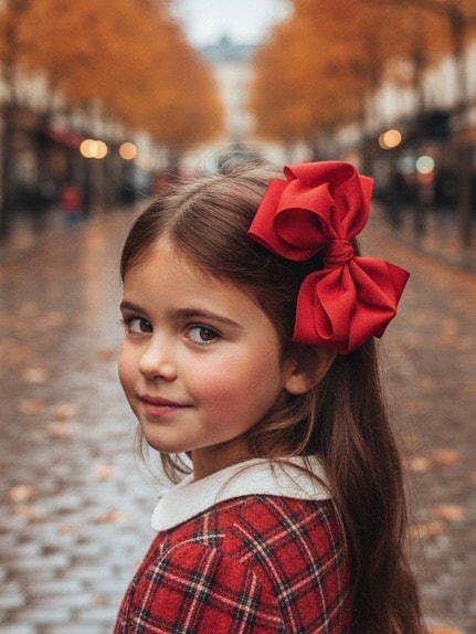 BIG BOW RED CLIP