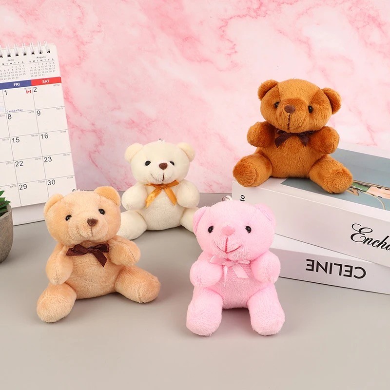 10 cm Karışık Renk Ayıcık Anahtarlık 12’li paket