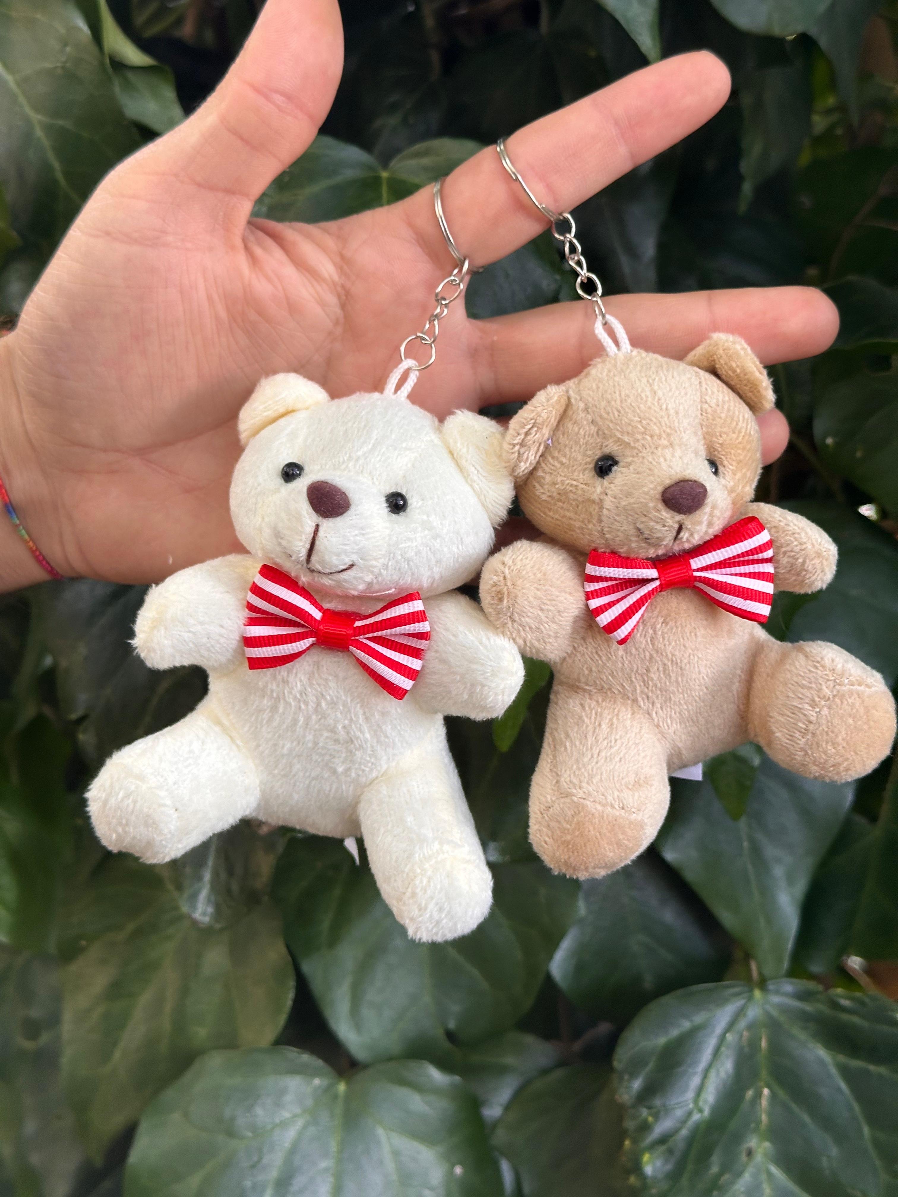 10 cm Kırmızı-Beyaz Fiyoklu Ayıcık 12’li Karışık Paket