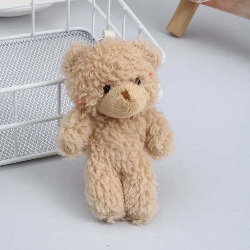 11 cm Kahverengi Tedyy Anahtarlık 12’li Paket