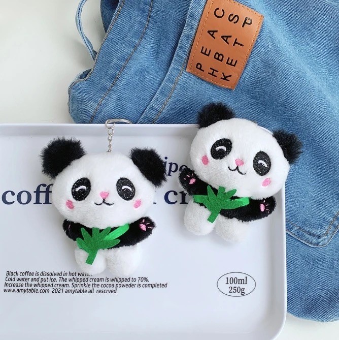 11 Cm Sevimli Panda Anahtarlık 12'li Paket