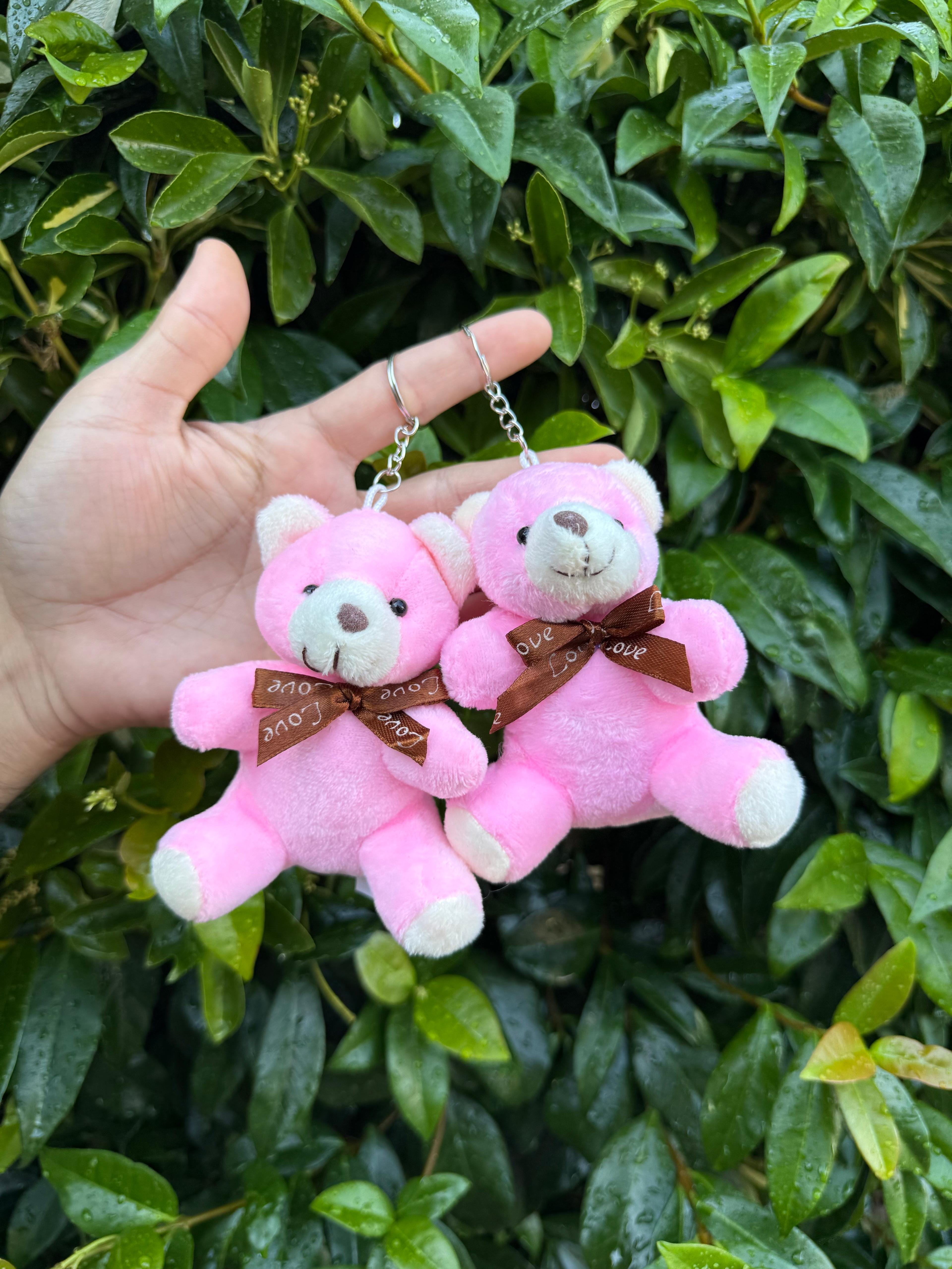 10 cm Pembe Ayıcık Anahtarlık 12 