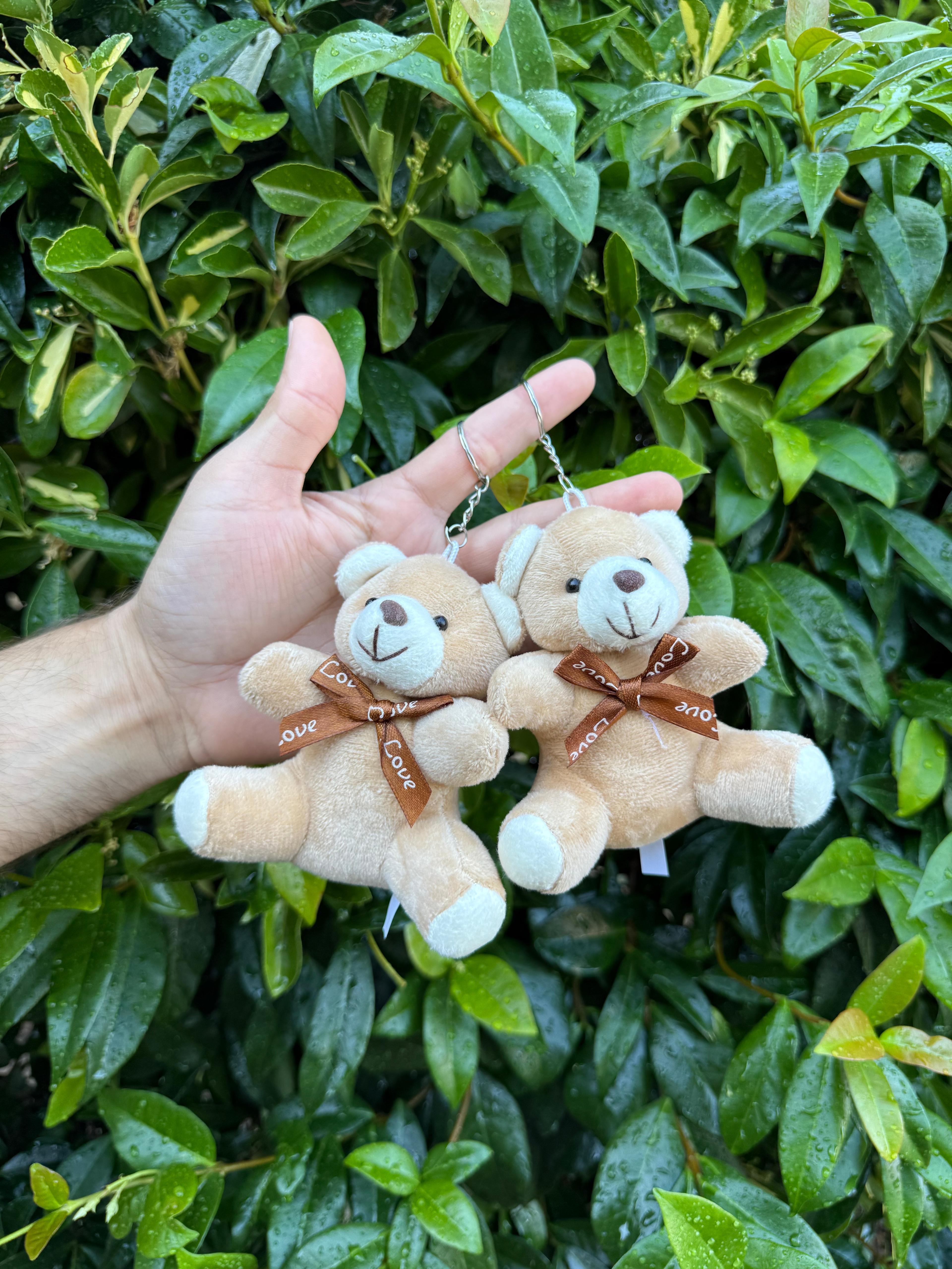 10 cm Kahverengi Ayıcık Anahtarlık 12’li Paket