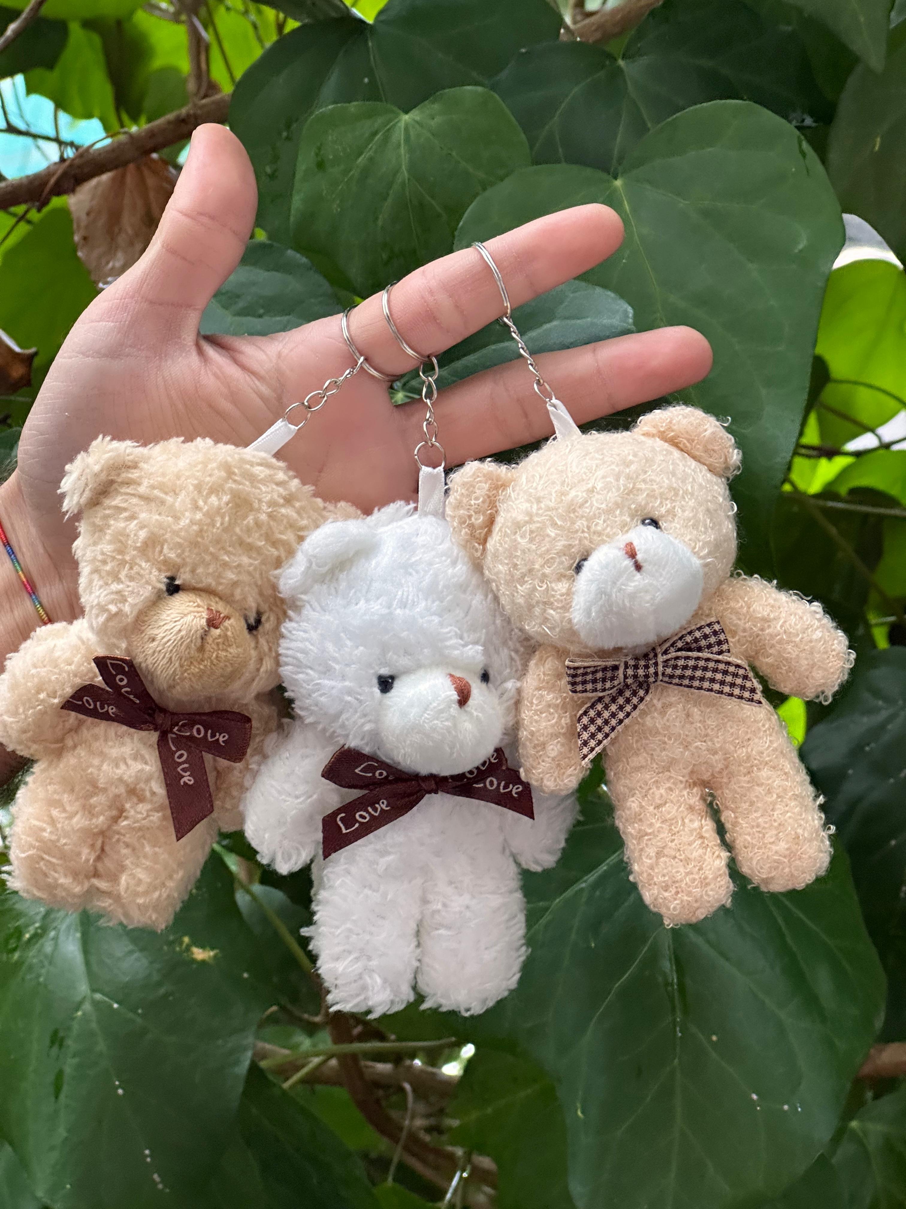 11 cm Peluş Ayıcık Anahtarlık Karışık 12’li Paket