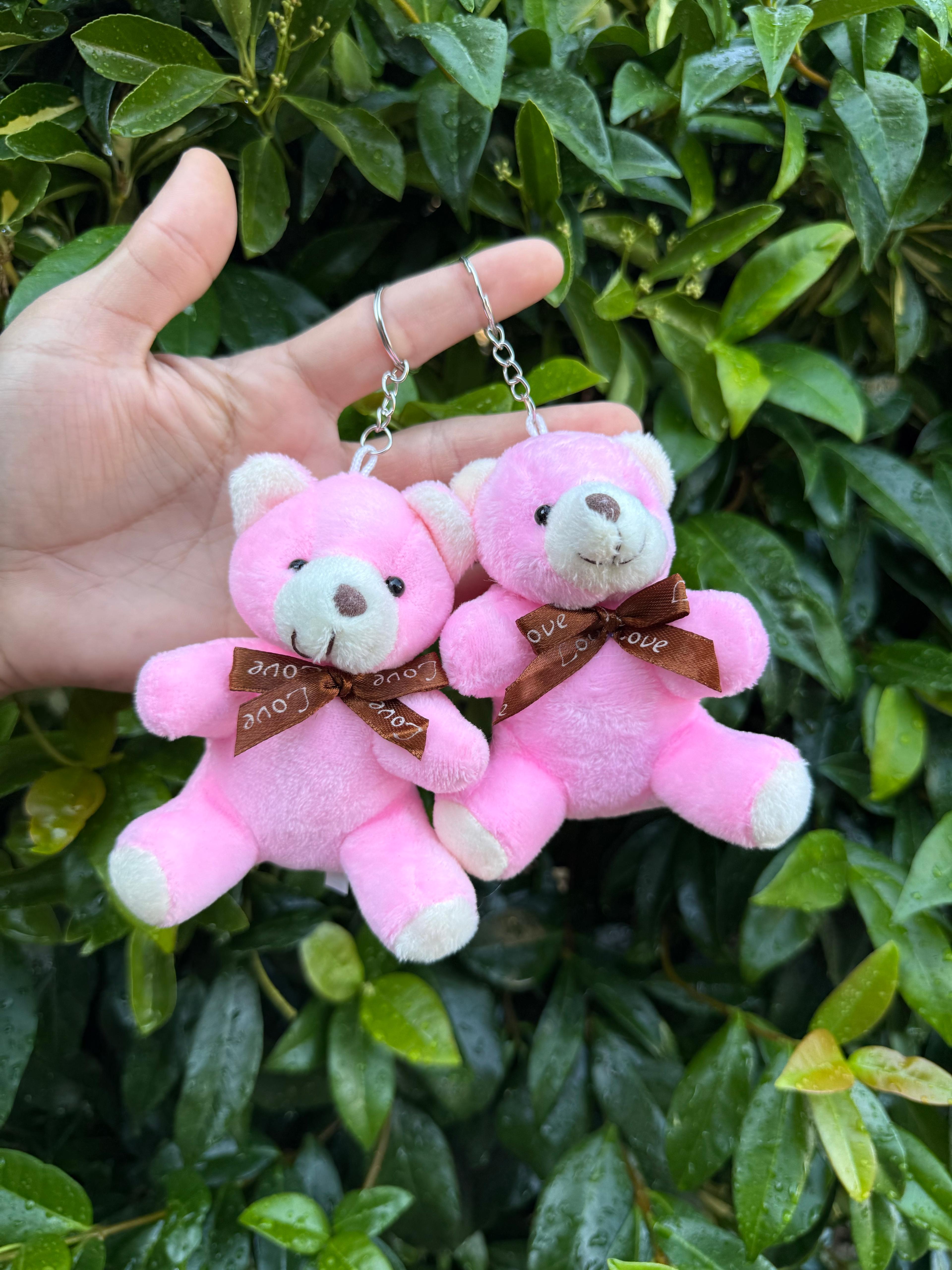 10 cm Pembe Ayıcık Anahtarlık