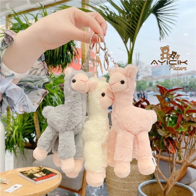 Pelüş Lama Anahtarlık 12'li Paket