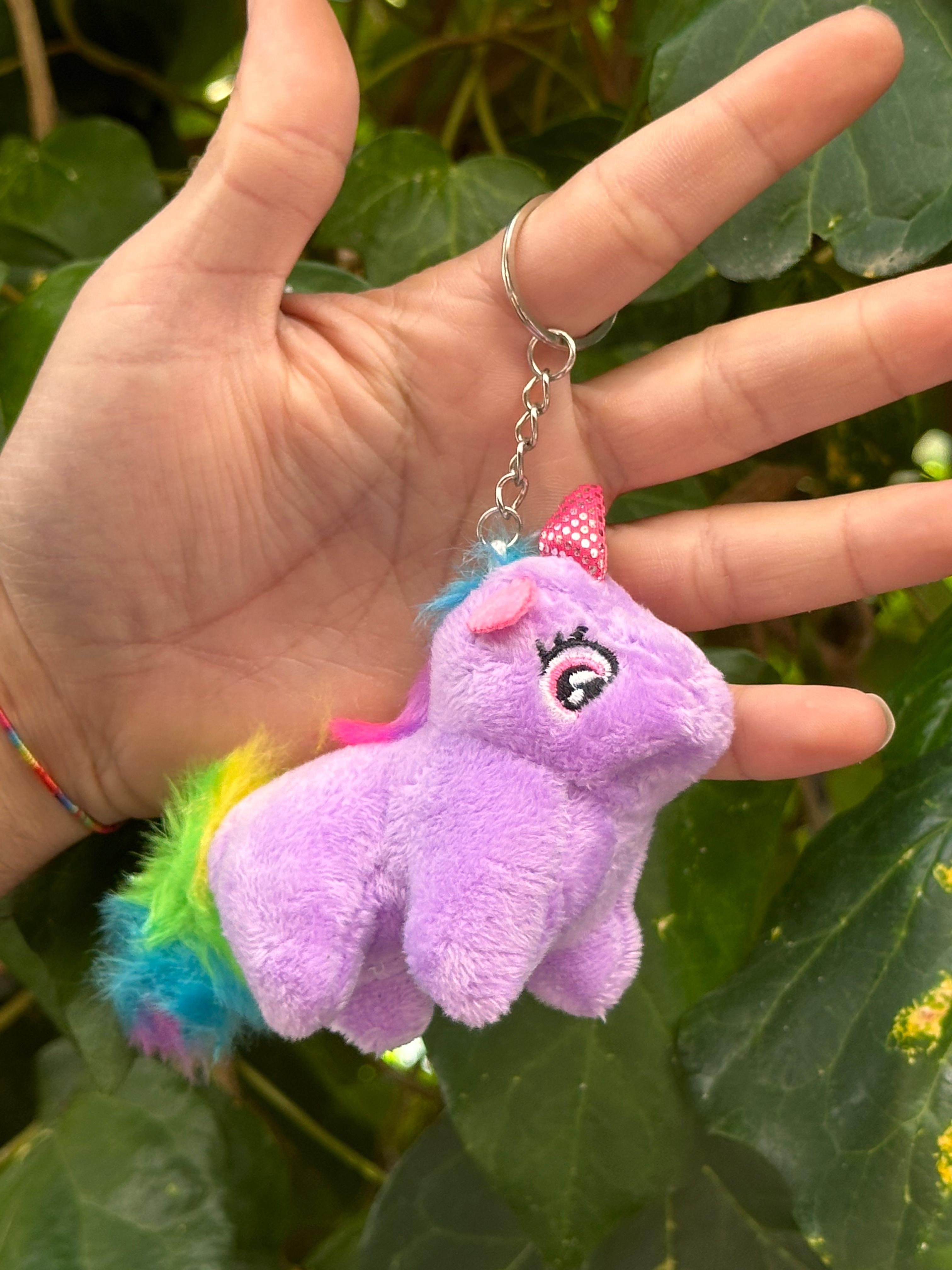 Pelüş Unicorn Anahtarlık 12'li Paket