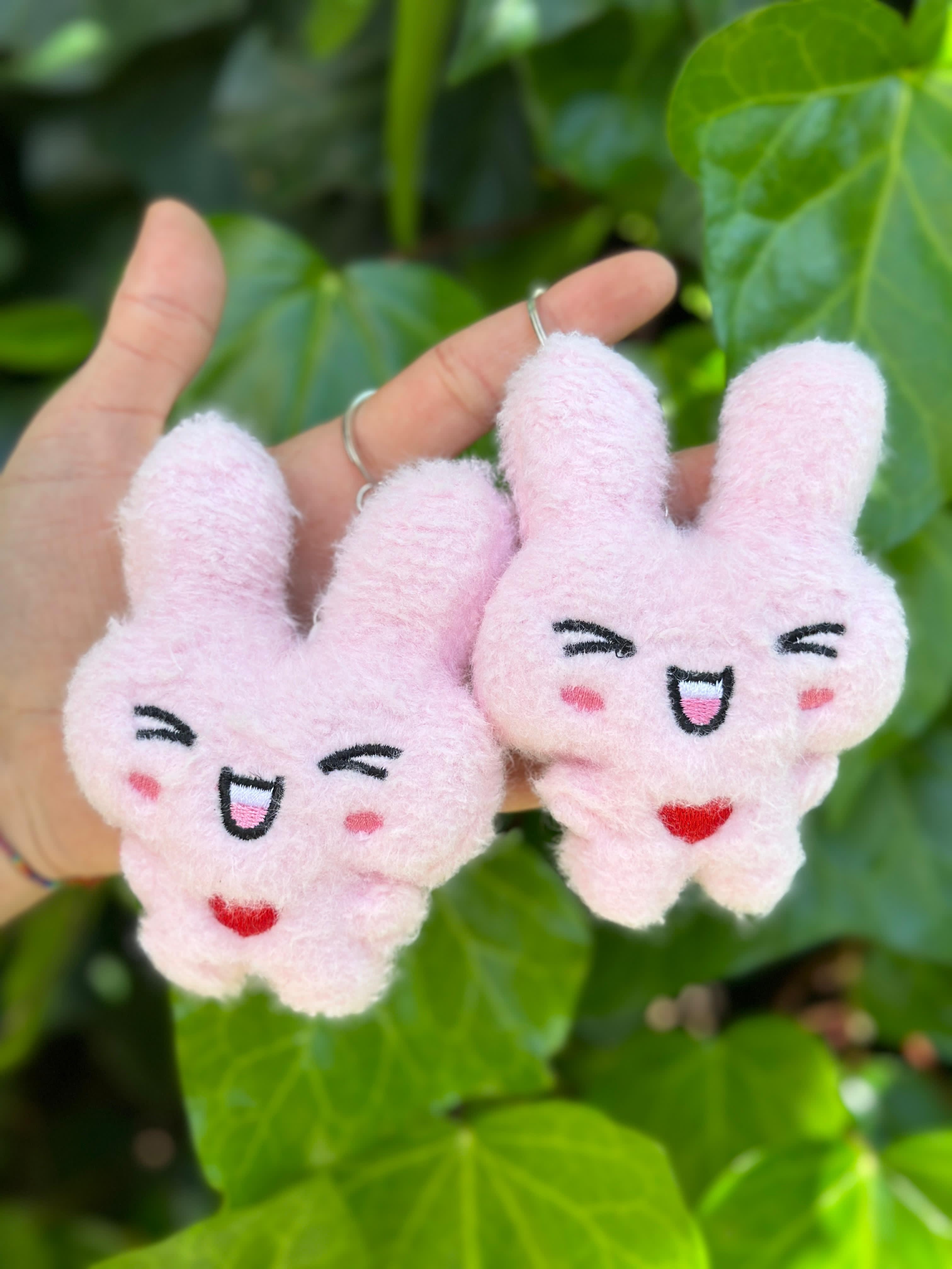 Gözü Kapalı Tavşan Pembe Renk 12'li Paket