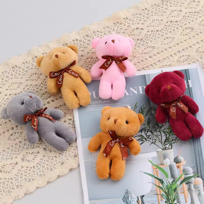 11 cm Karışık Renkli Ayıcık Anahtarlık 12’li Paket