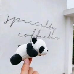 Panda Figürlü Pelüş Anahtarlık 12'li Paket