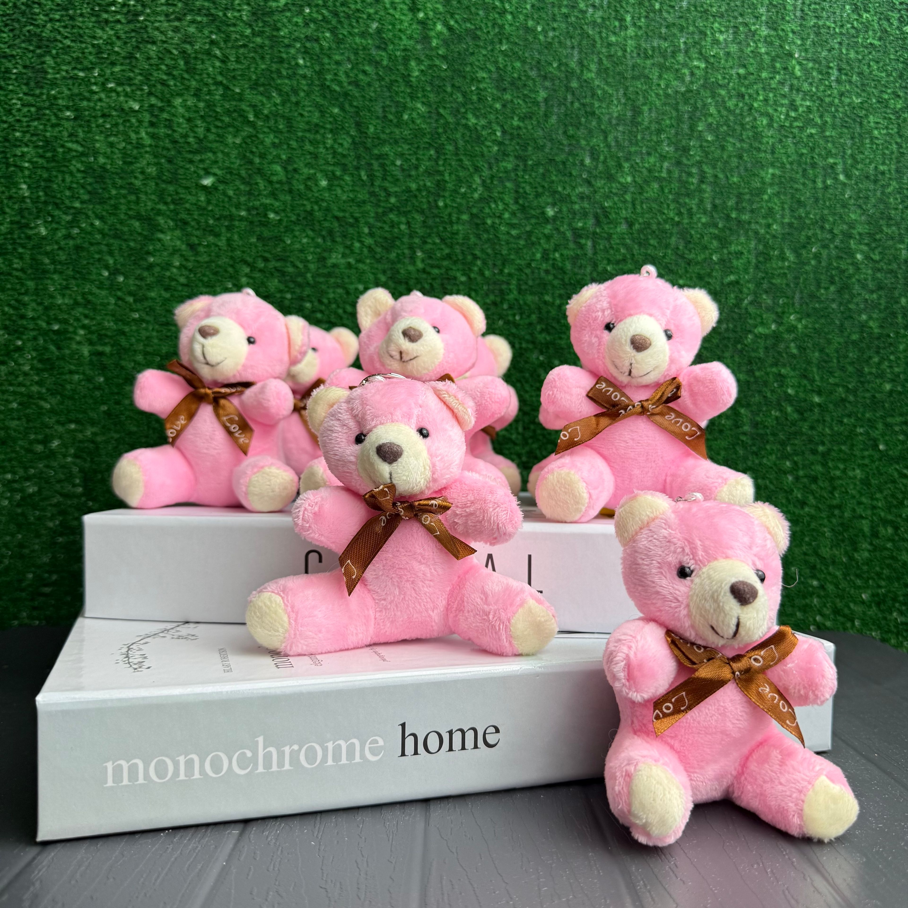 10 cm Pembe Ayıcık Anahtarlık 12 