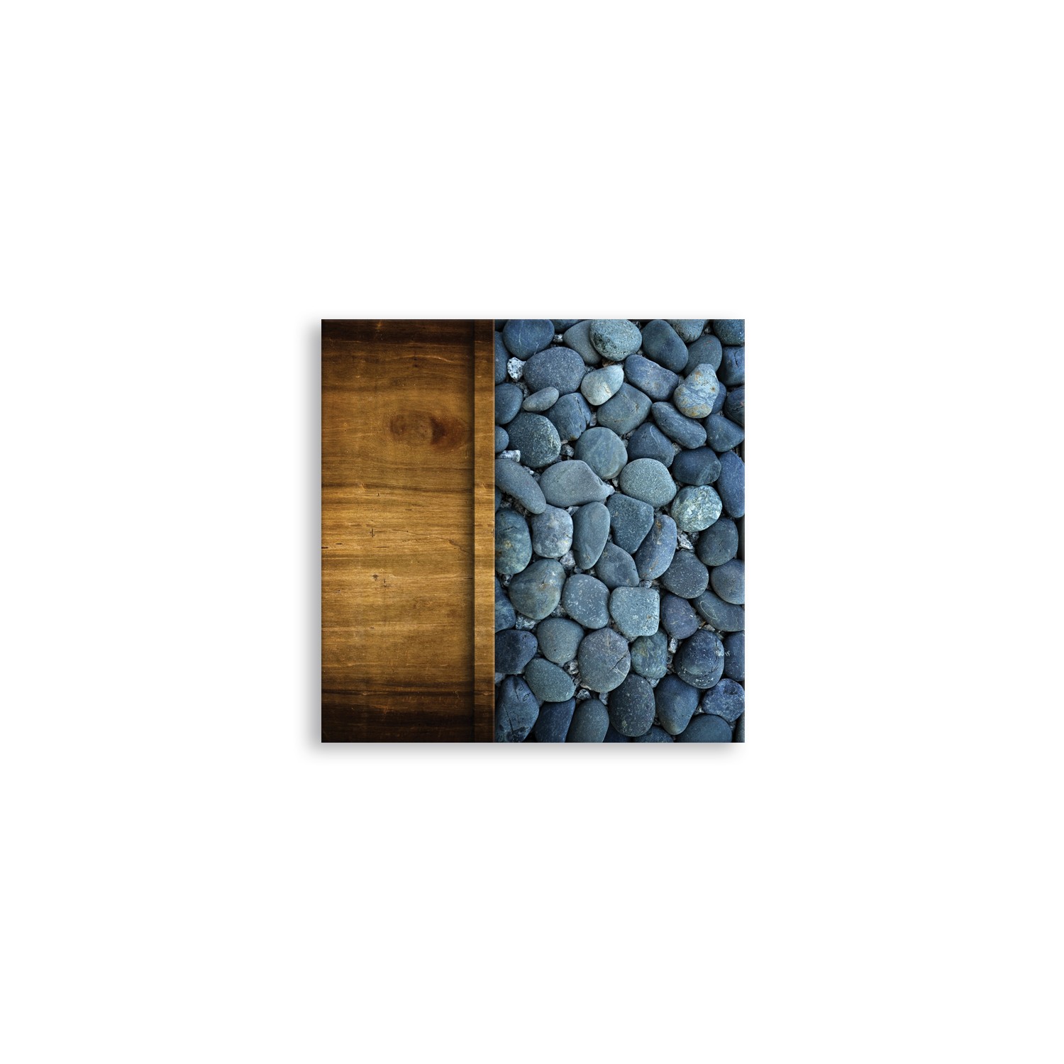 Harmony of Wood and Stone - Canvas Paintings