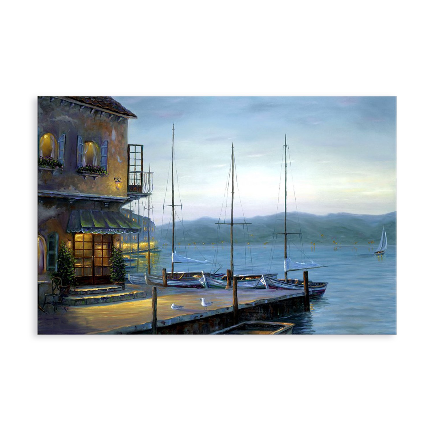 Blue Harbor - Canvas Paintings