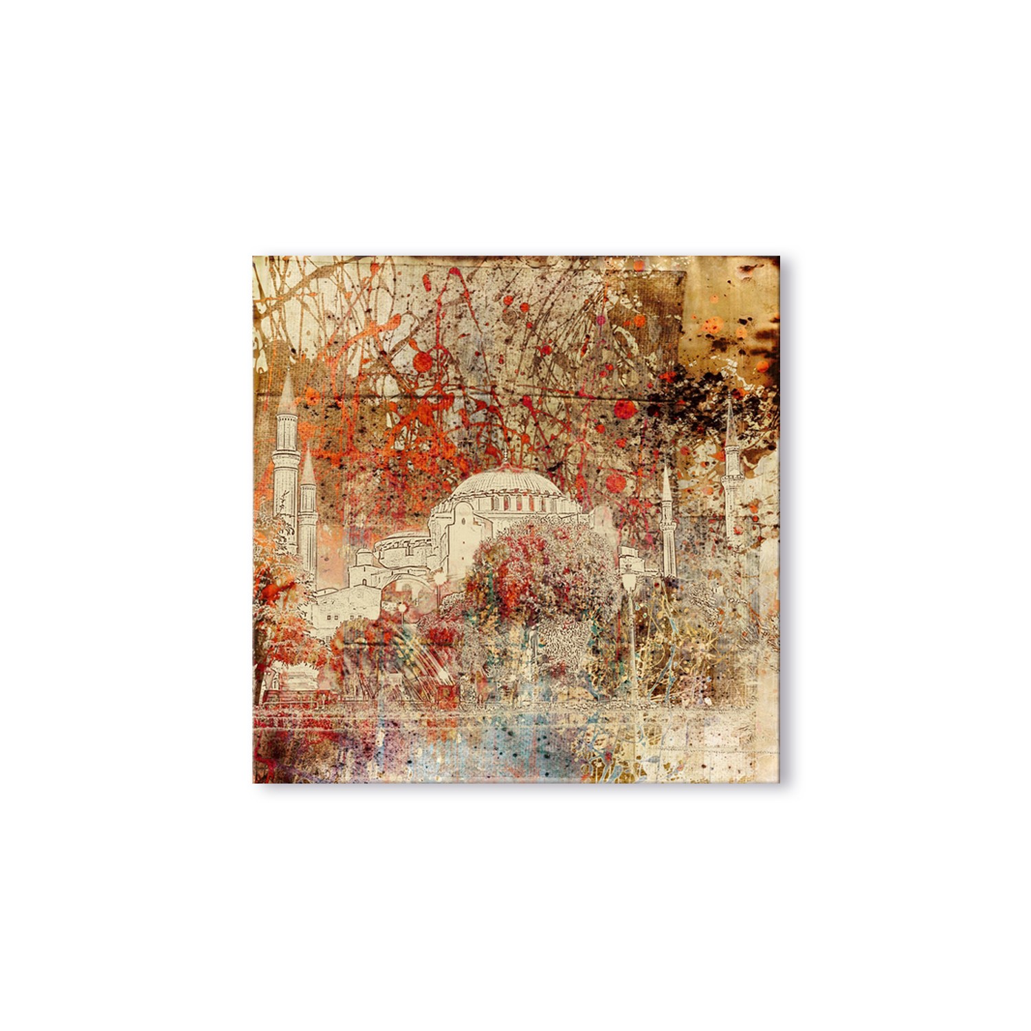 Abstract Hagia Sophia - Canvas Paintings