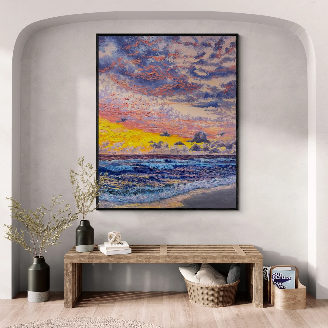 Okyanus Sahili - Yağlı Boya Tablolar