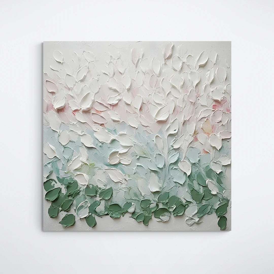 Yeşil Beyaz - Yağlı Boya Tablolar