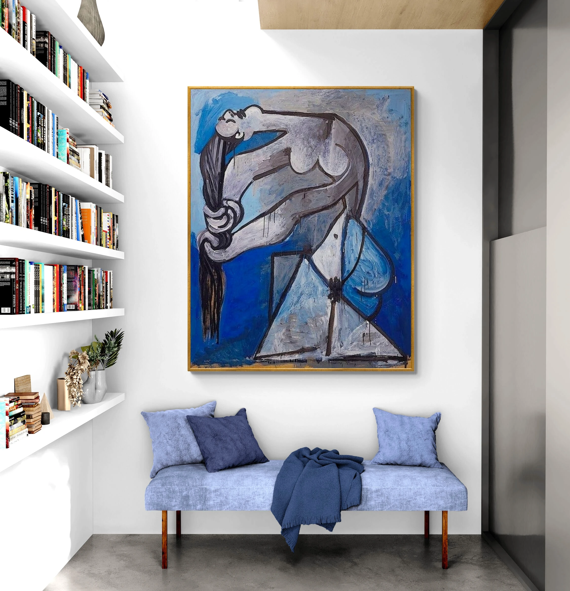 Kübik Mavi - Yağlı Boya Tablolar